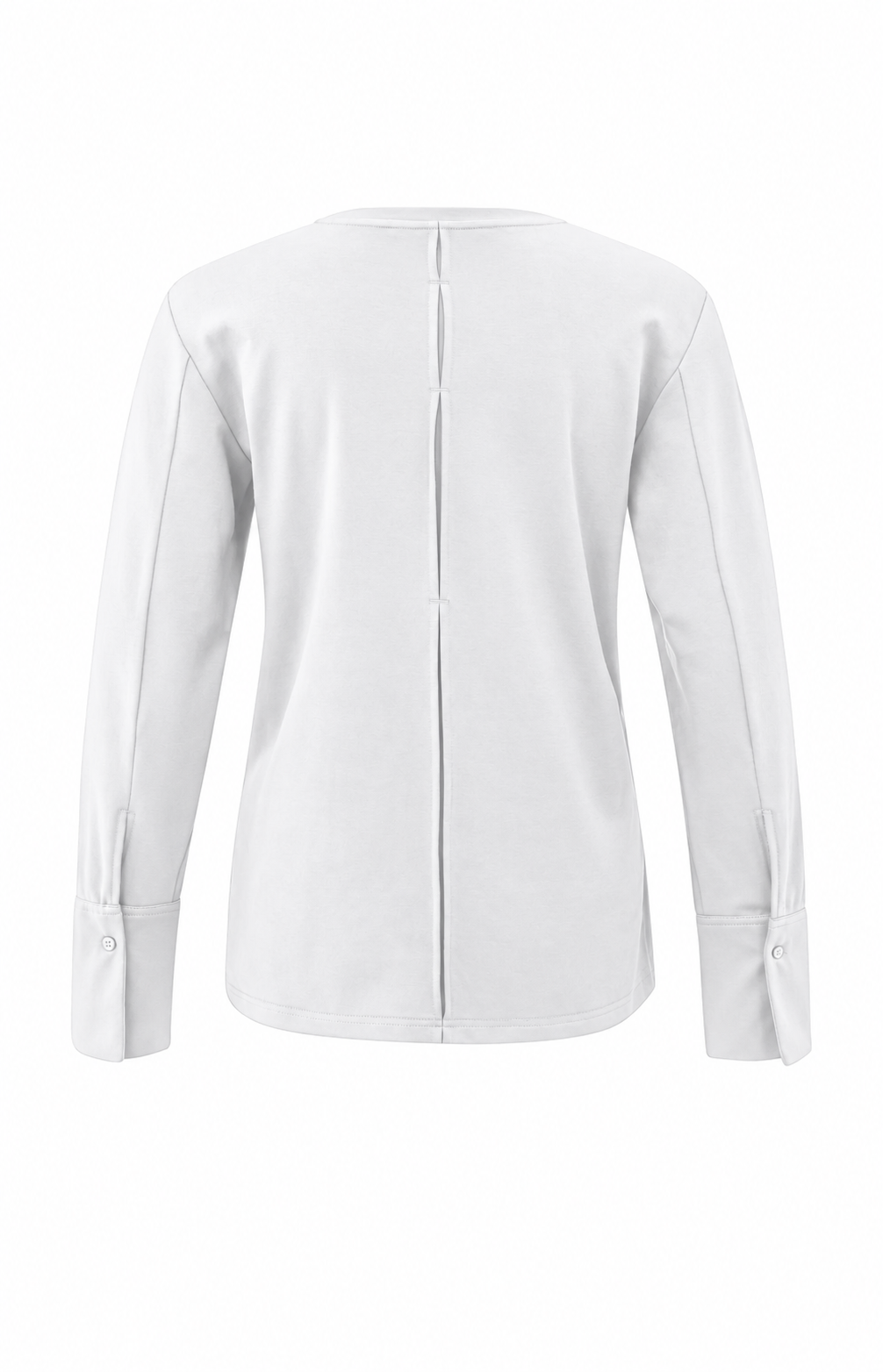 YAYA Jersey top with long sleeves and woven cuffs