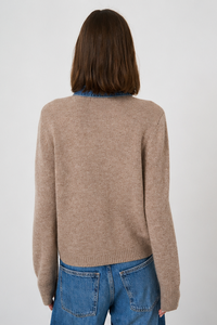 Repeat Wool Cashmere Knitted Cardigan - Sand