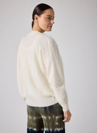 NOTSHY 4703110C LEE FUR 3 BUTTON V-NECK CARDIGAN