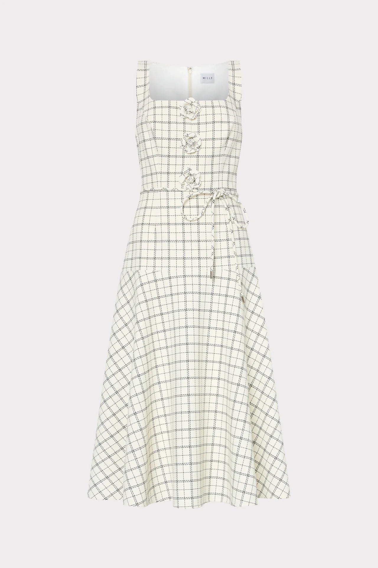 Milly Mira Plaid Midi Dress