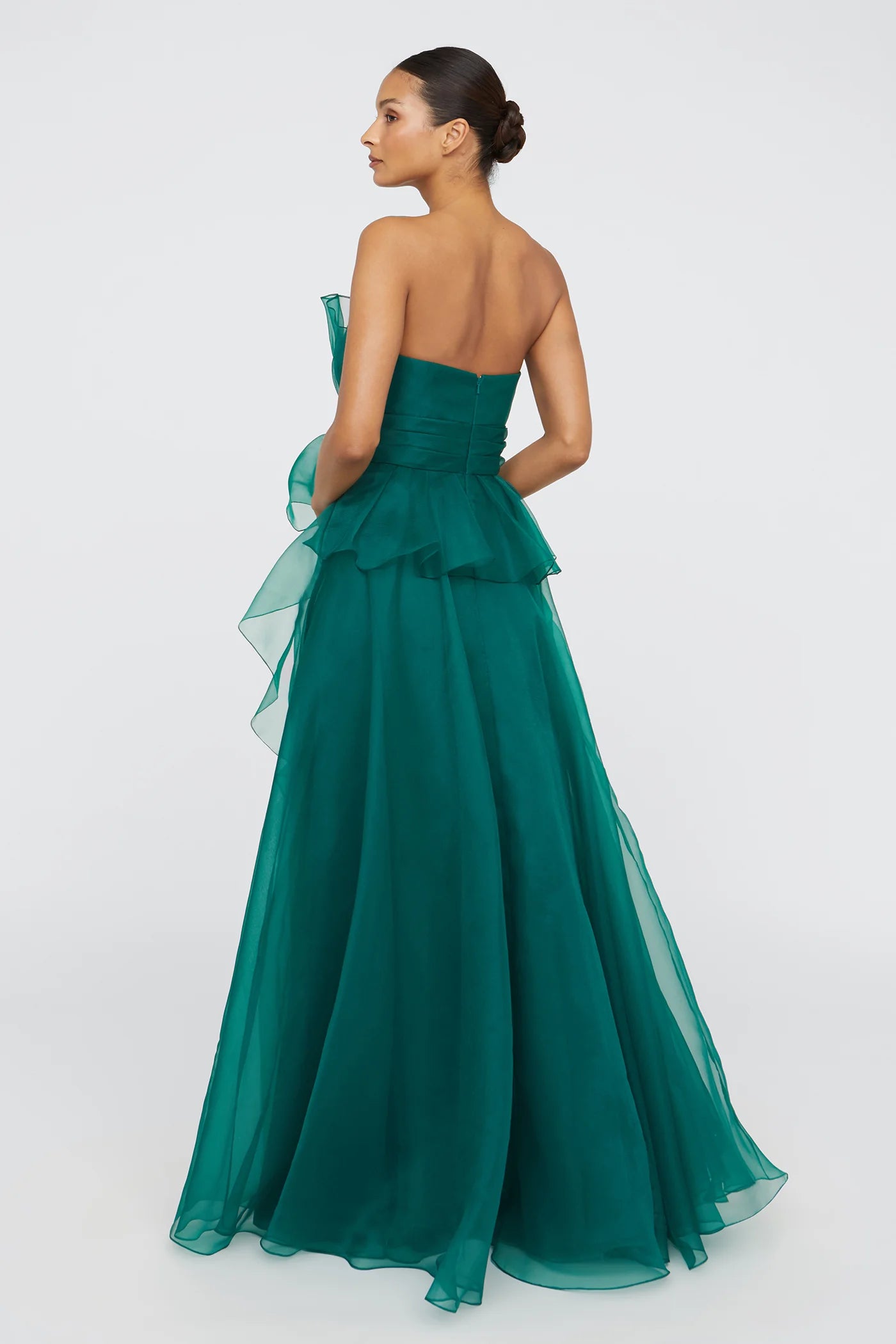 Georgia Fan Bodice Gown 12 / Emerald Georgia Fan Bodice Gown 12 / Emerald