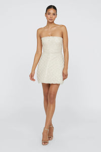 Theia Amanda Beaded Mini Dress