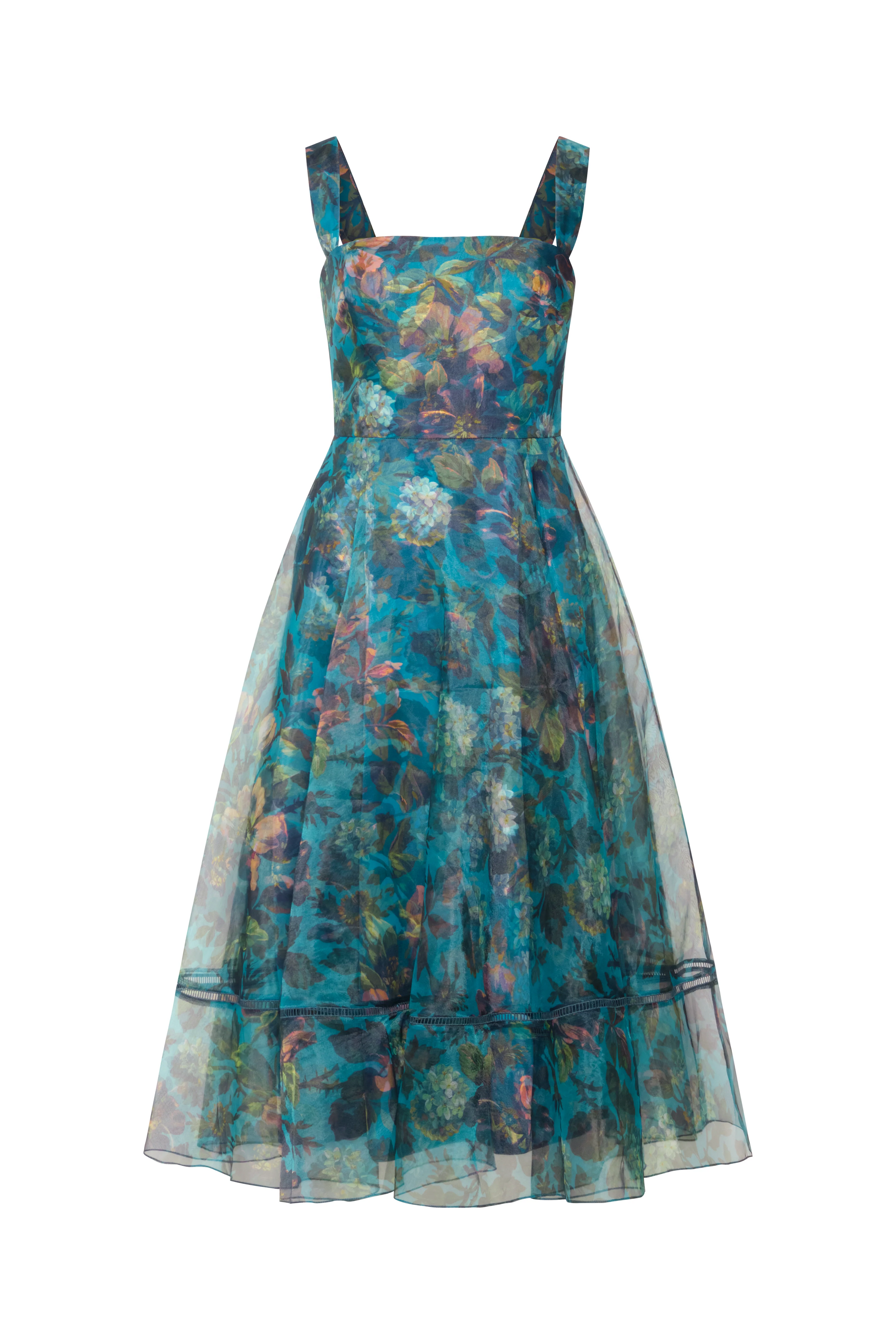 Theia Anissa Square Neck Dress