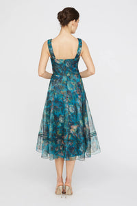 Theia Anissa Square Neck Dress