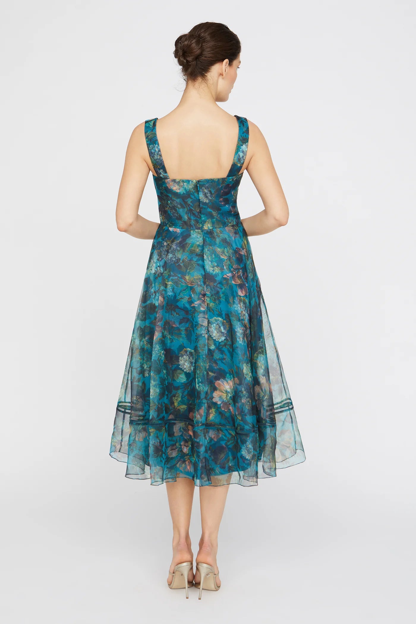 Theia Anissa Square Neck Dress