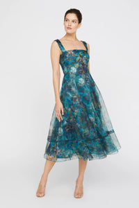 Theia Anissa Square Neck Dress