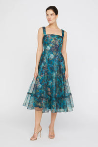 Theia Anissa Square Neck Dress