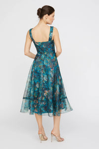 Theia Anissa Square Neck Dress