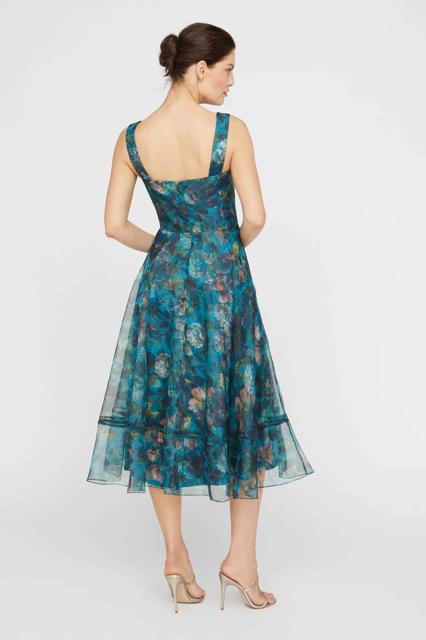 Theia Anissa Square Neck Dress