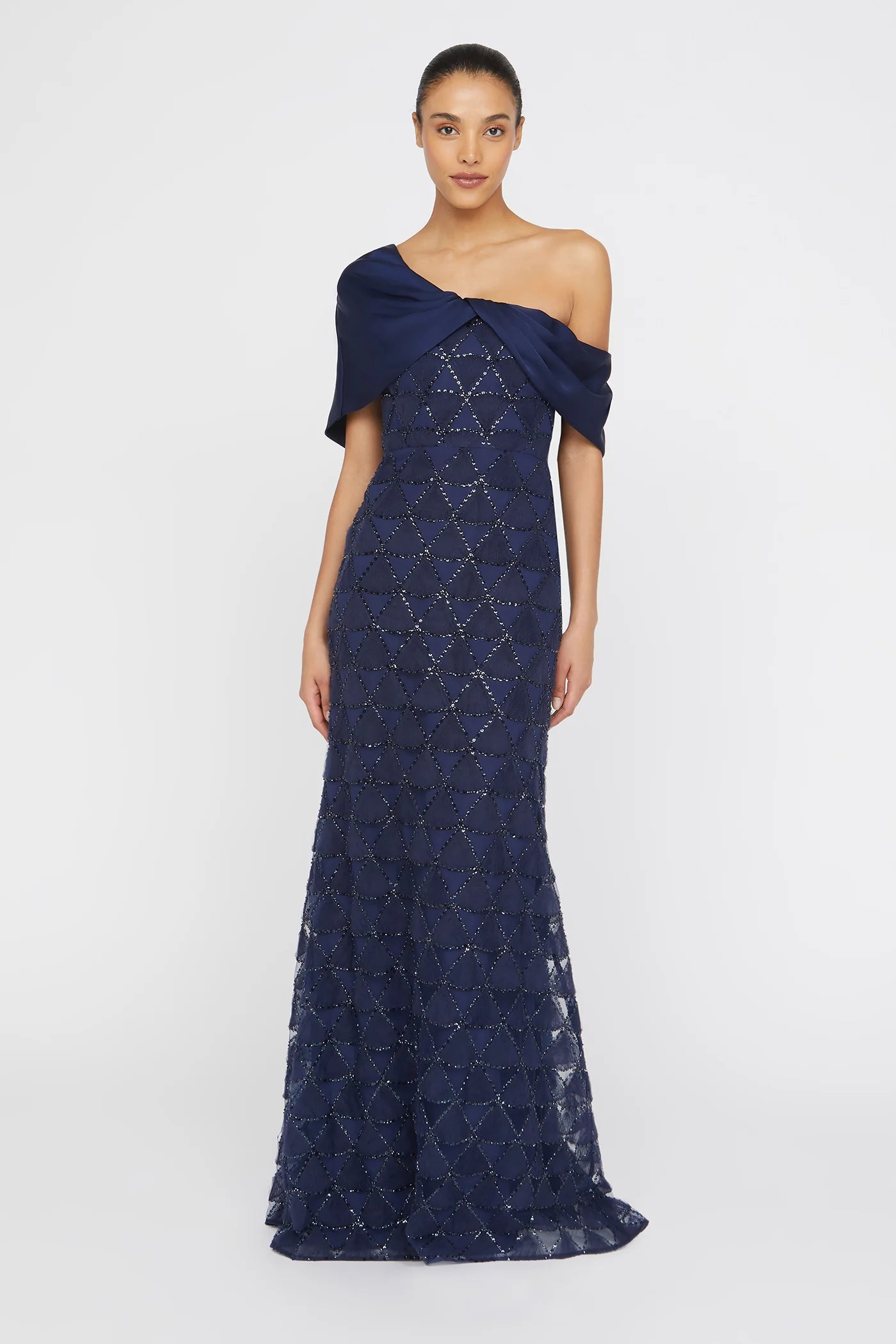 Robe en tulle texturé Theia Anabella