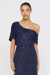 Robe en tulle texturé Theia Anabella