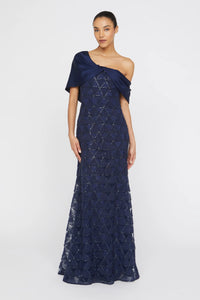 Robe en tulle texturé Theia Anabella