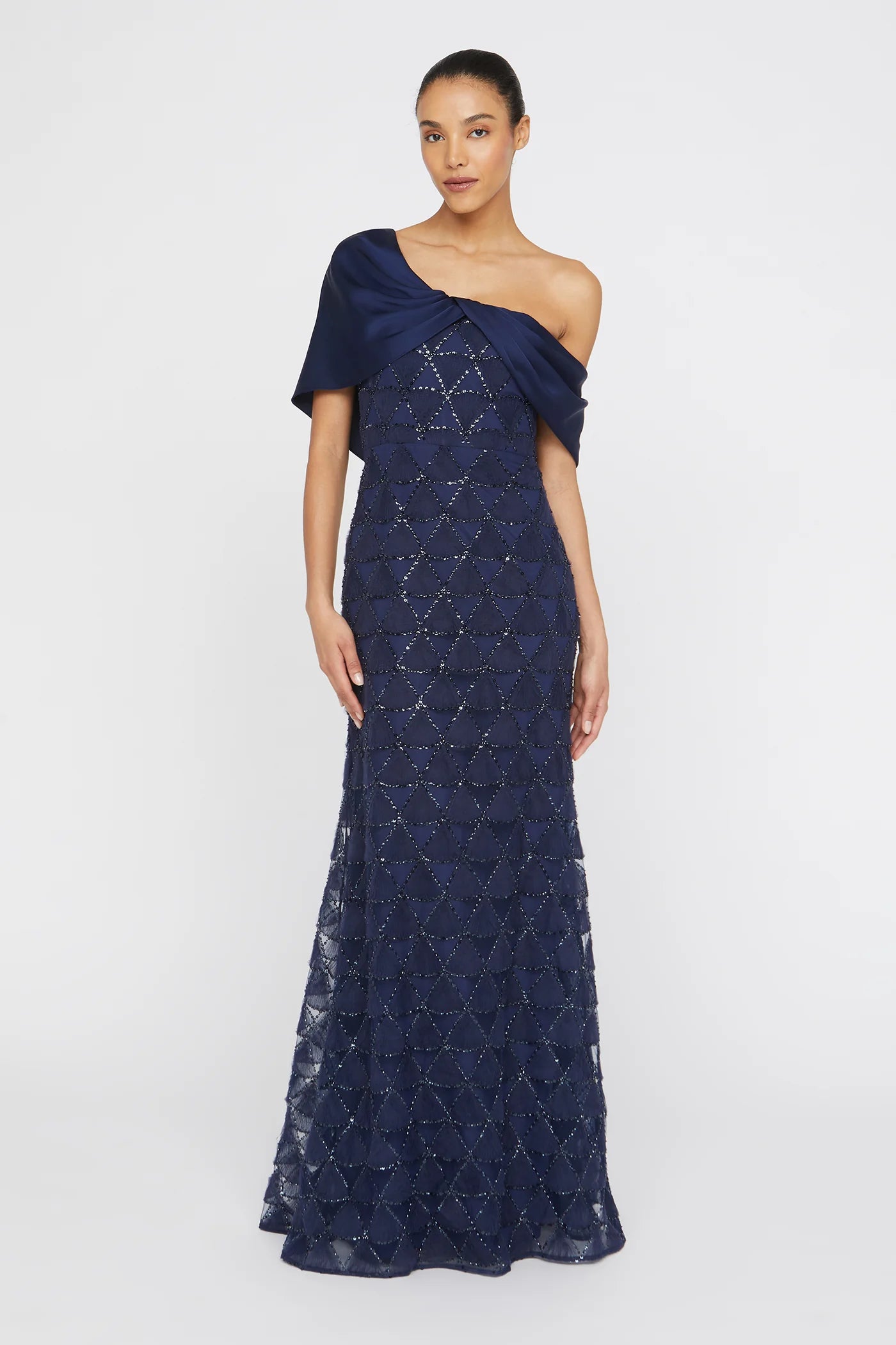 Robe en tulle texturé Theia Anabella