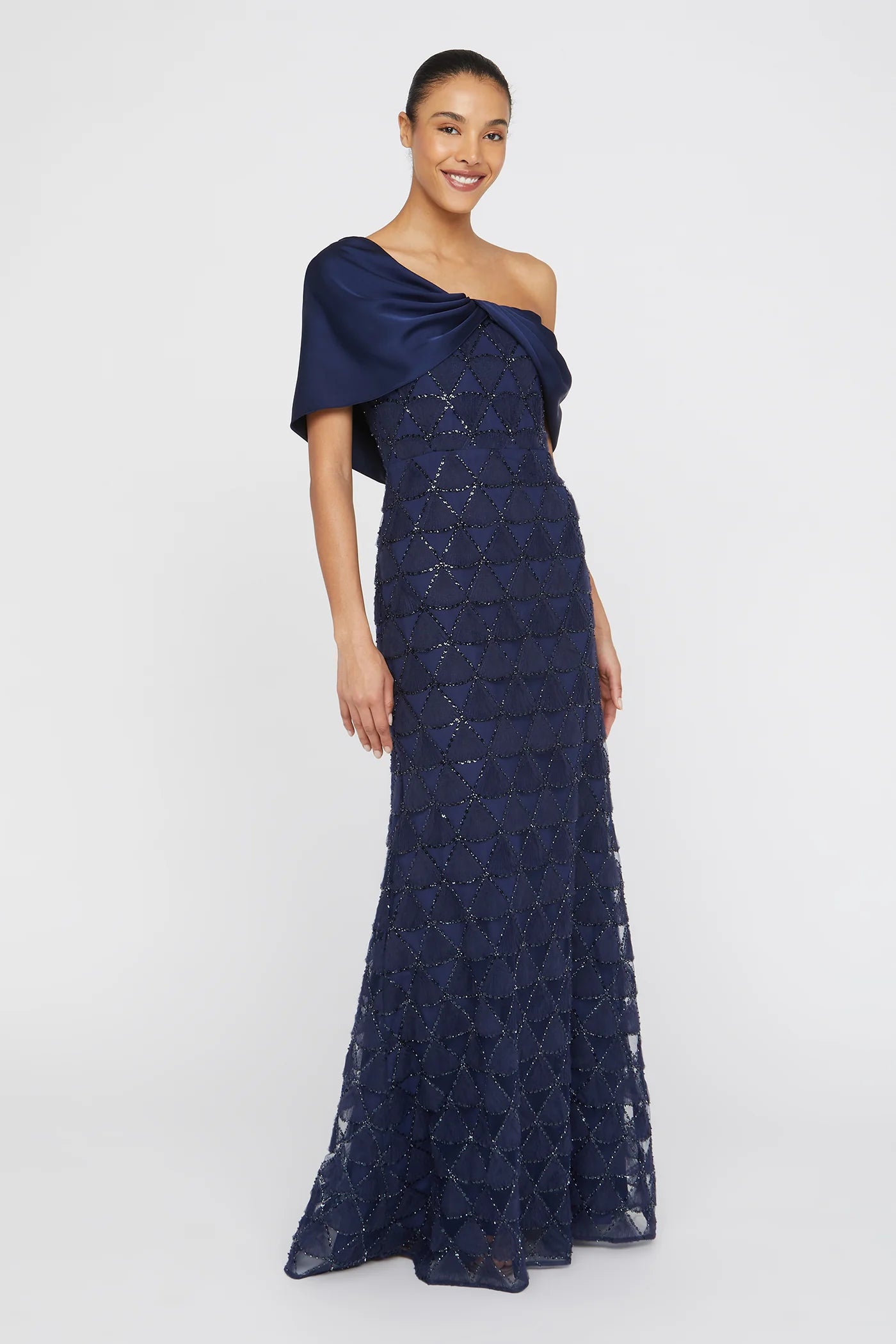 Robe en tulle texturé Theia Anabella