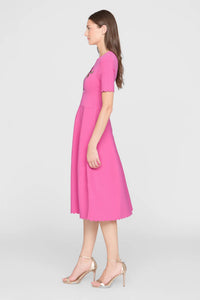 Theia  Petunia Knit Midi Dress Sunlit Pink