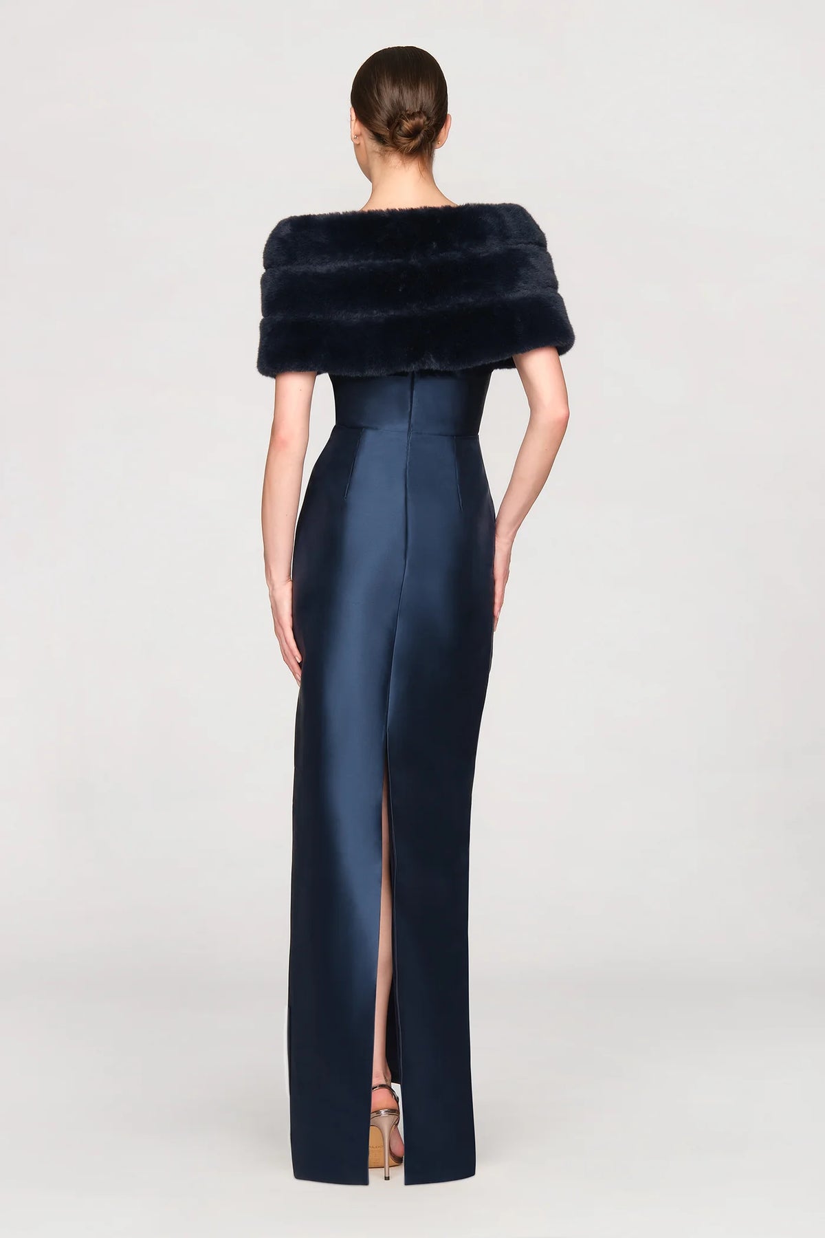 Theia Sierra Faux Mink Shawl Shadow Petal
