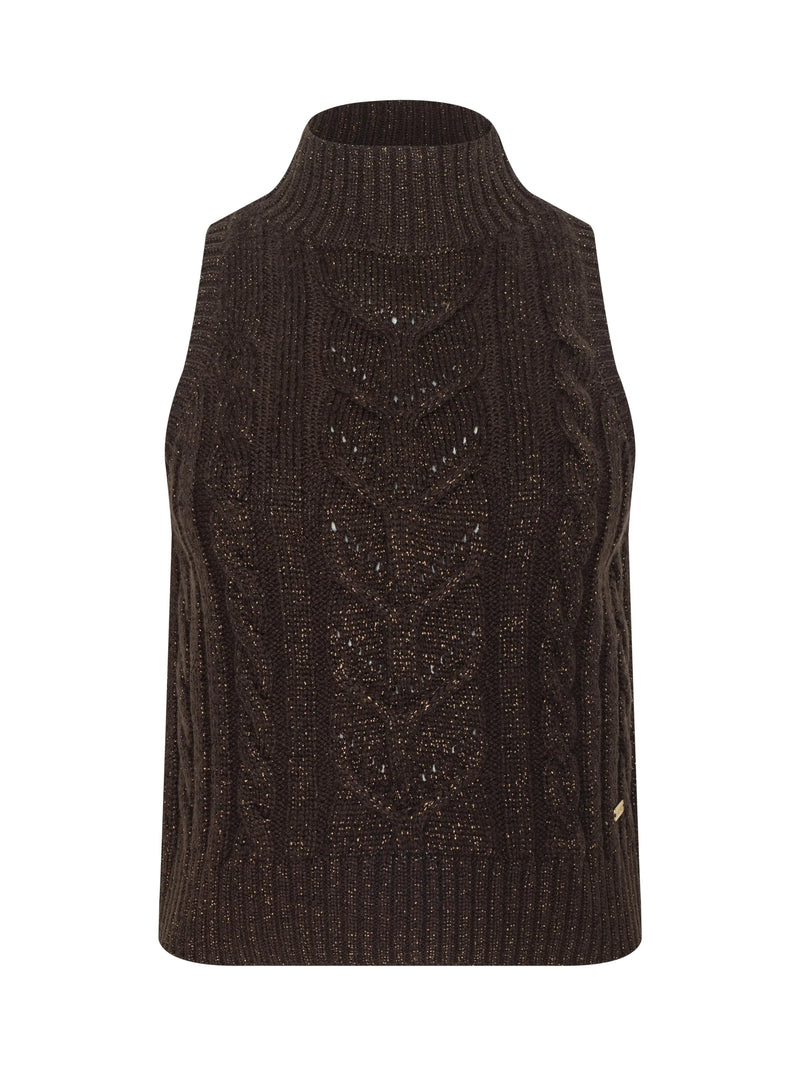 L'Agence Bellini Cable-Knit Turtleneck