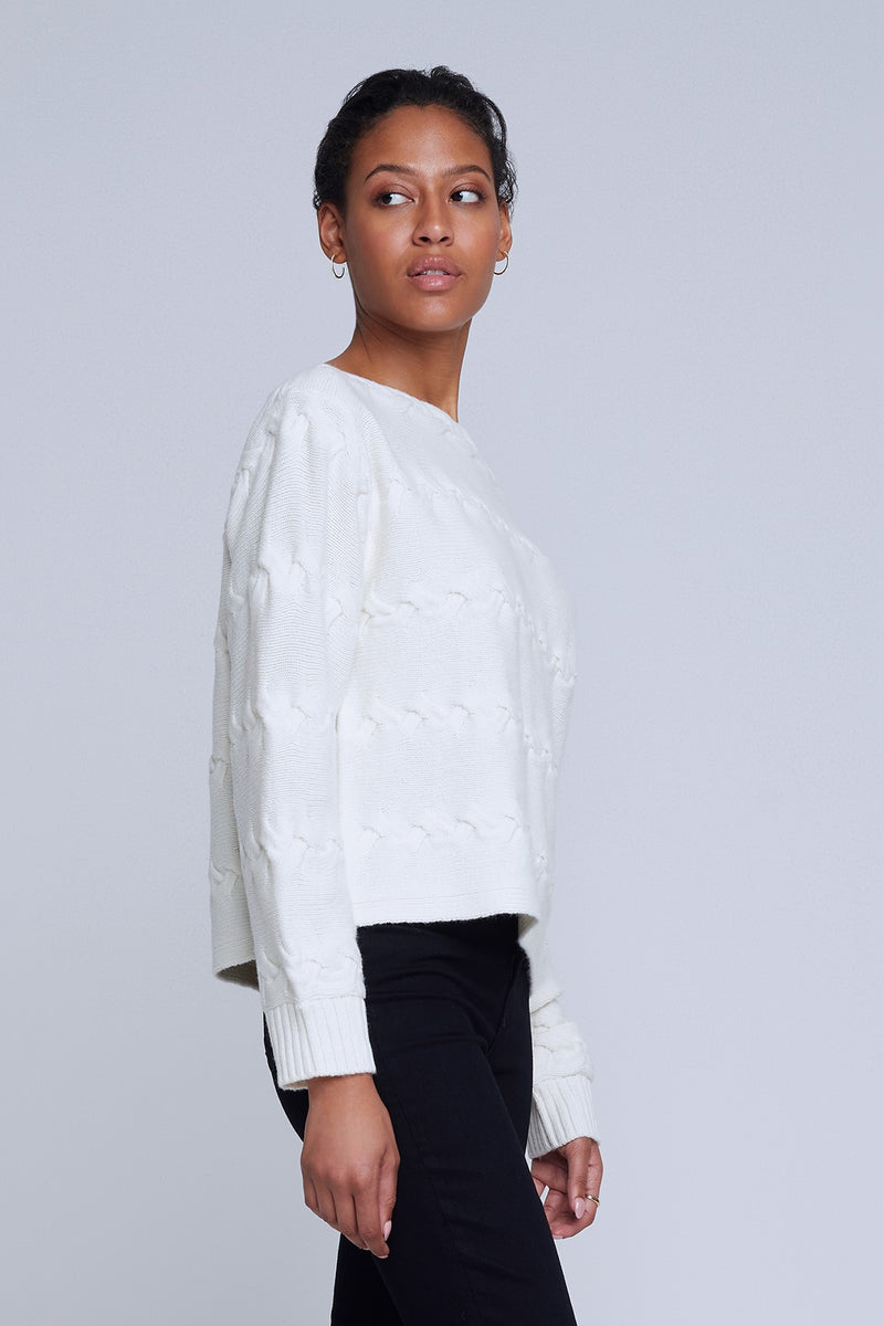 L'Agence Shan Off the Shoulder Sweater