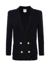 L'Agence Eileen Knit Boyfriend Blazer