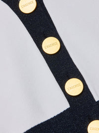 L'Agence Taya Cardigan White/Midnight