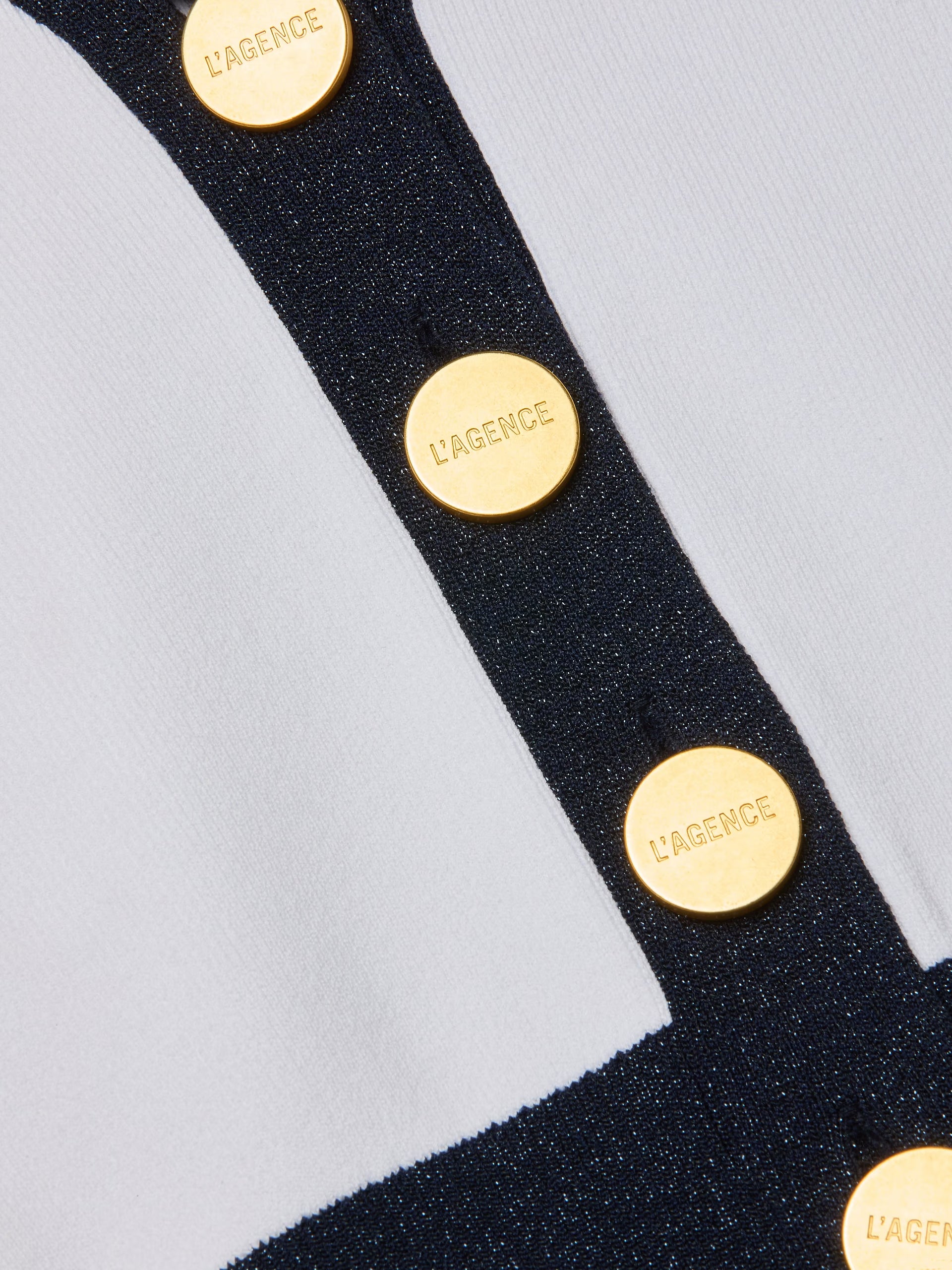 L'Agence Taya Cardigan White/Midnight