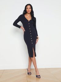 L'Agence Kyra Ribbed Duster Dress