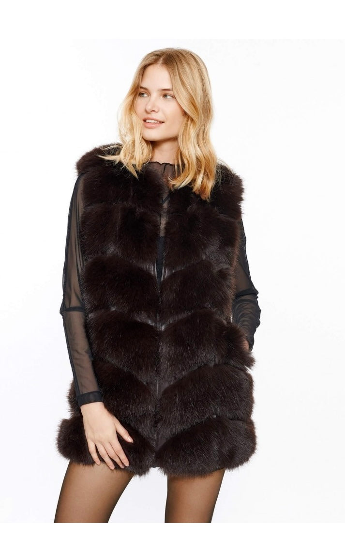 Mitchie's Rex Rabbit Fur & Suede Vest – Très Chic