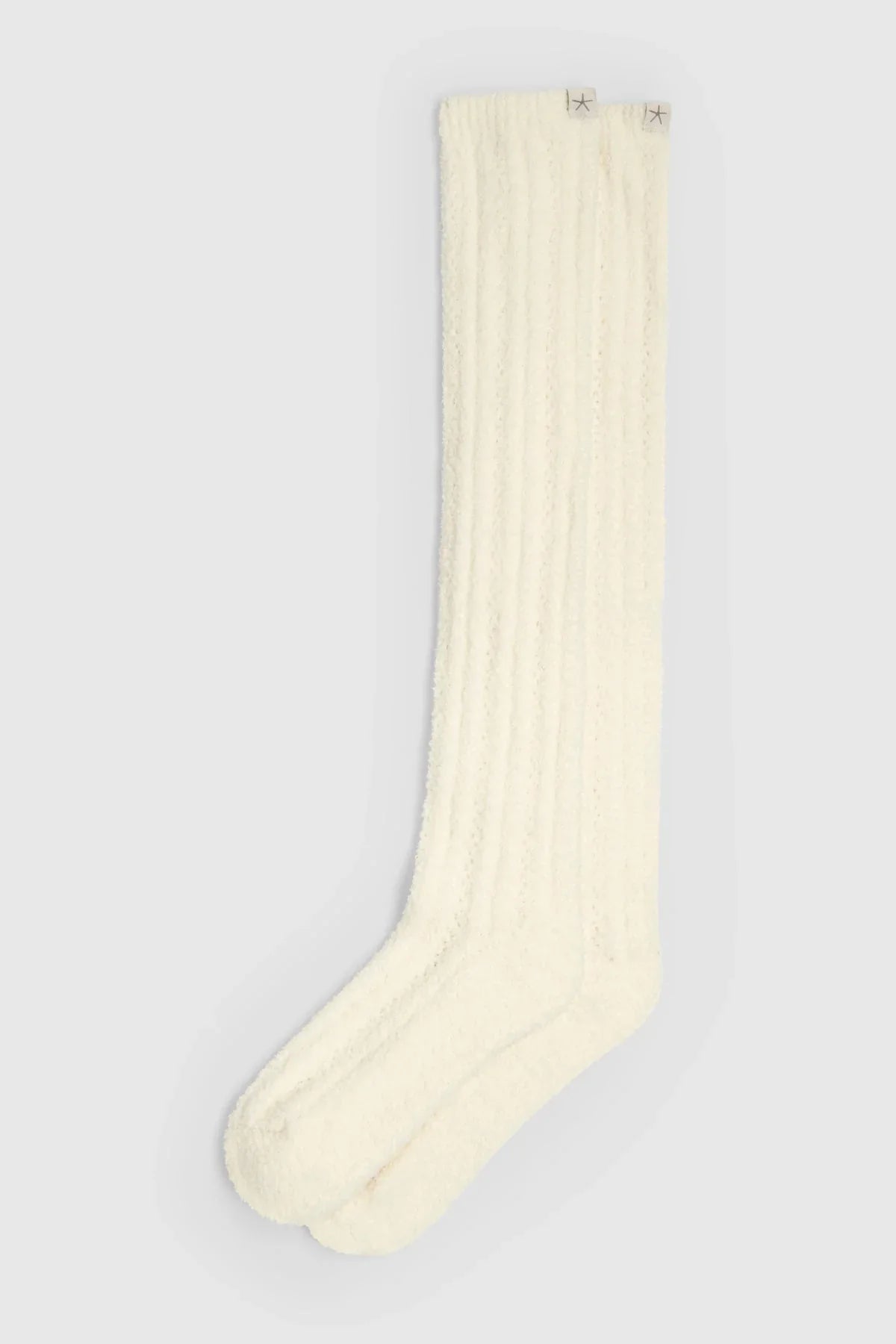 Barefoot Dreams Women's Cozychic Pointelle Knee High Socks - Pearl