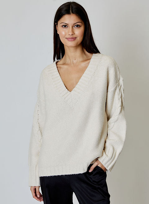 Dh New York Raya Pullover V-Neck Sweater