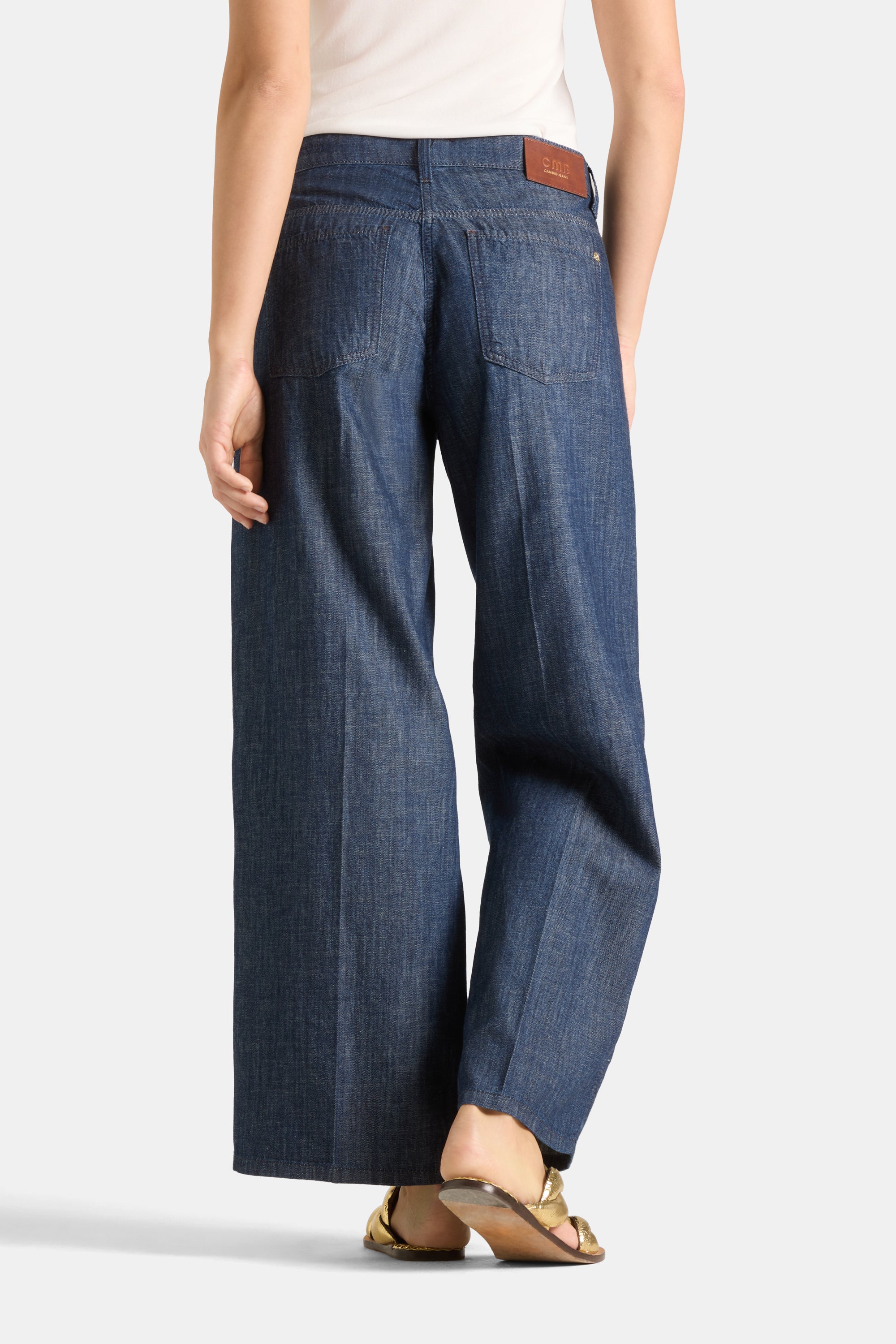 Cambio Aimee Seam Cropped Pant Eco Rinsed
