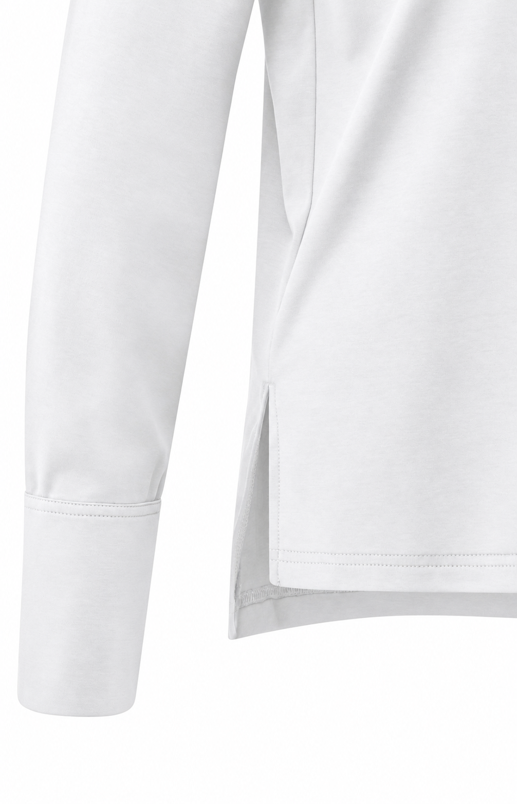YAYA Jersey top with long sleeves and woven cuffs