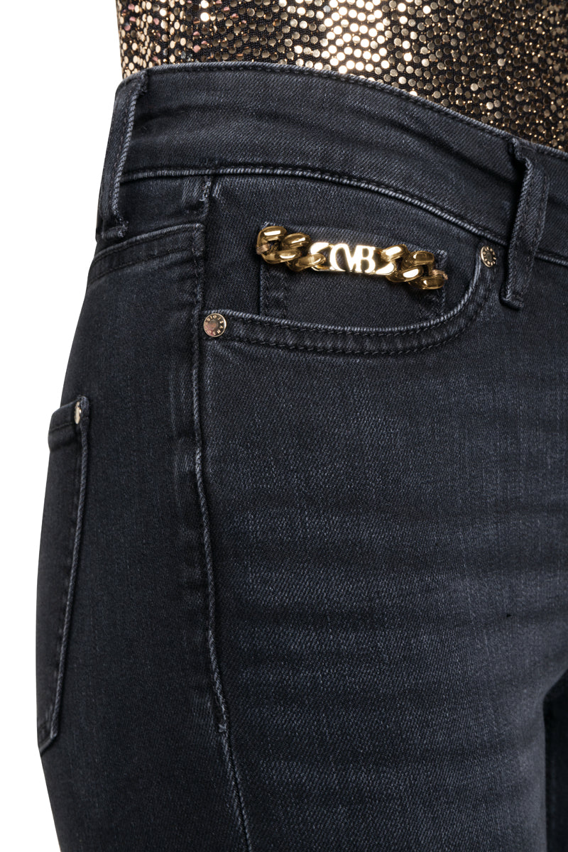 CAMBIO Piper cropped Jean w/ detailing