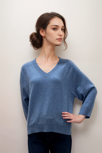 Repeat V-Neck Relaxed Sweater