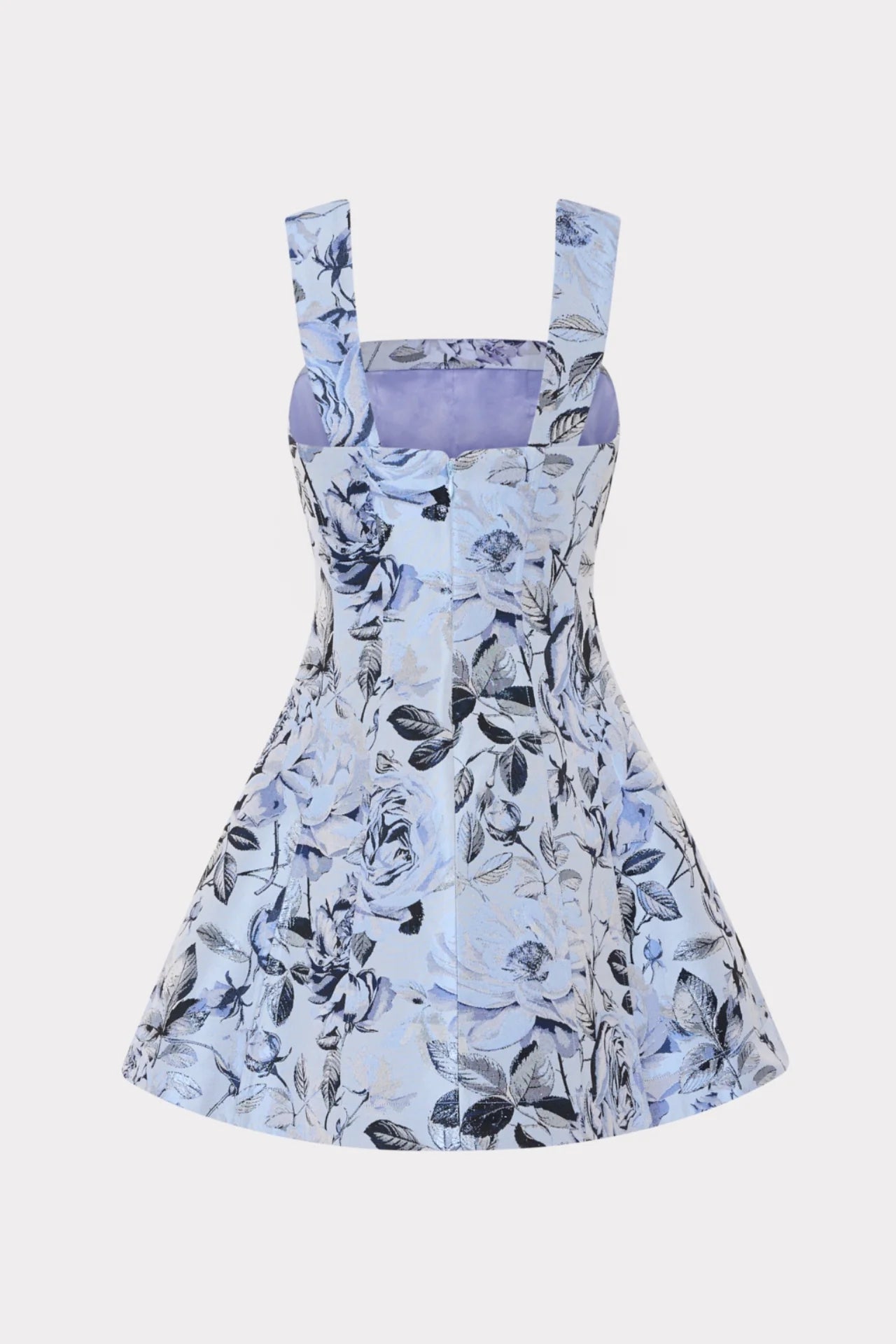 Milly Elodie Jacquard Mini Dress Blue/Navy