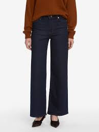 Frame LSPEB814-FRWY Jean Le Slim Palazzo à boutons apparents Fairway