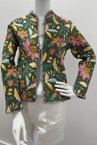 Veste matelassée réversible en coton