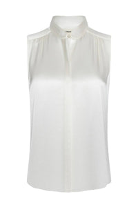L'Agence Hendrix Silk Sleeveless Blouse