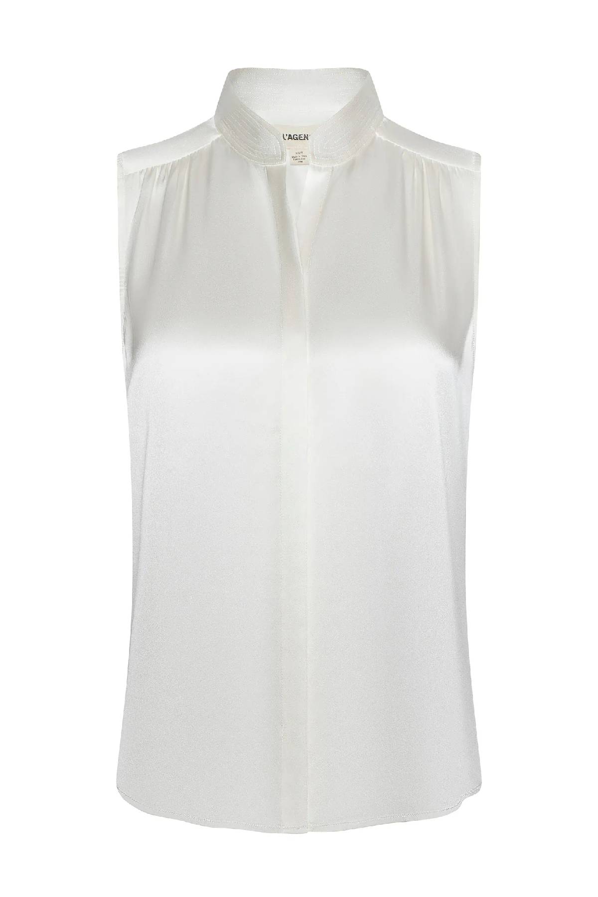 L'Agence Hendrix Silk Sleeveless Blouse