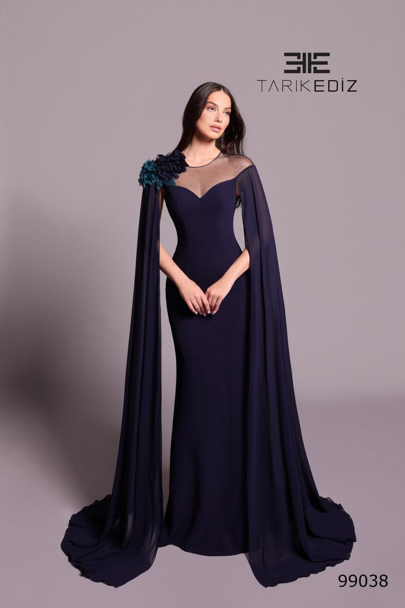 Tarik Ediz Dahlia Elbise Navy