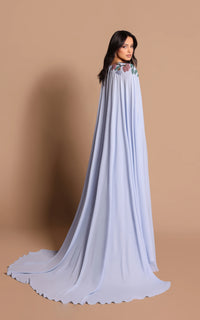 Tarik Ediz Gertie Gown w/ Cape
