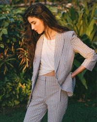 Veronica Beard Clayton Dickey Jacket Gingham
