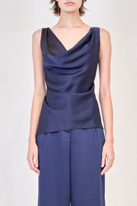 Simkhai Nubia Draped Woven Top