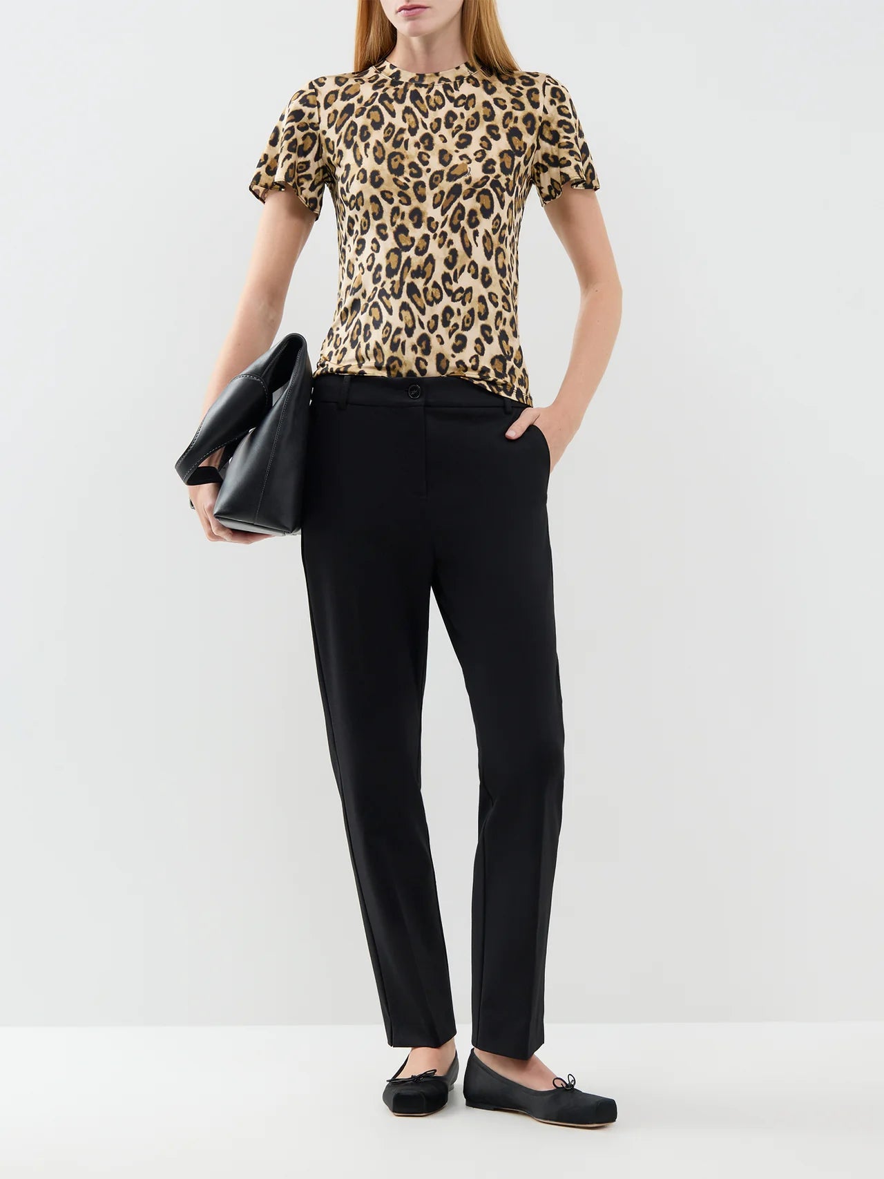 Marella Matassa T-Shirt Camel Spotted