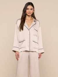 L’agence Mara Lapel Relaxed Blouse