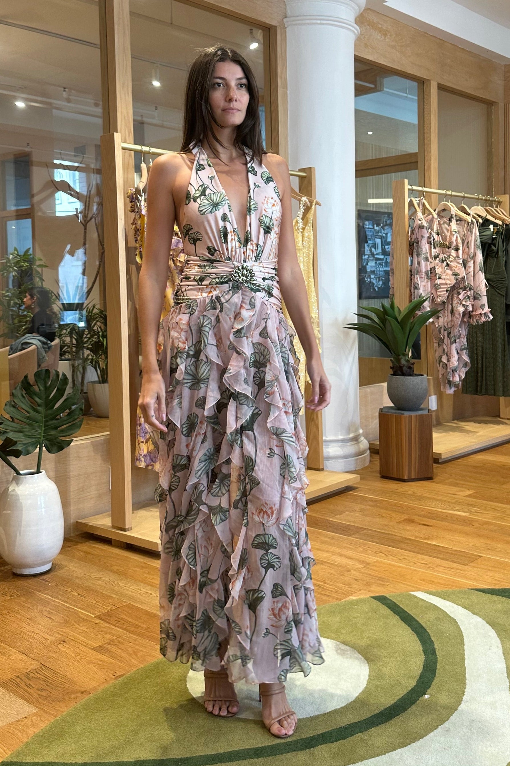 patbo halter maxi dress Patbo Gisele Jersey BACK SLIT MAXI Dress