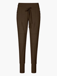 Raffaello Rossi Pantalon de jogging bonbon marron foncé