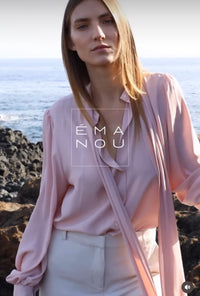 Blouse décontractée en mélange de soie Émanou Alexandra