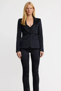 Smythe Tuxedo Peaked Lapel Blazer - Black