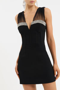 Robe mini Astros Rebecca Vallance noire