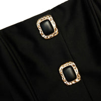 Self-Portrait Taffeta Bandeau Midi Dress